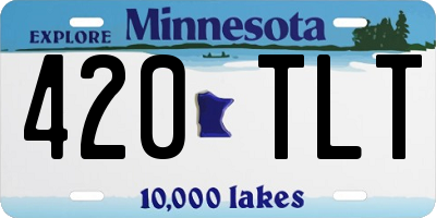 MN license plate 420TLT
