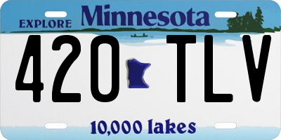 MN license plate 420TLV