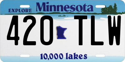 MN license plate 420TLW