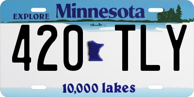 MN license plate 420TLY