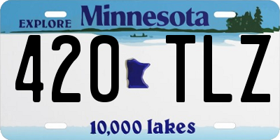 MN license plate 420TLZ