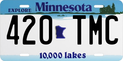 MN license plate 420TMC