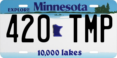 MN license plate 420TMP