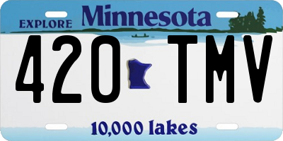 MN license plate 420TMV