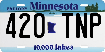 MN license plate 420TNP