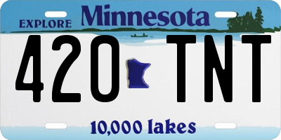 MN license plate 420TNT