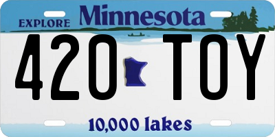 MN license plate 420TOY