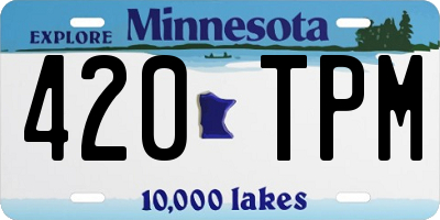 MN license plate 420TPM