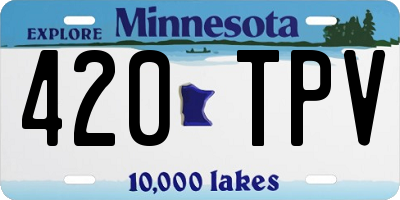 MN license plate 420TPV