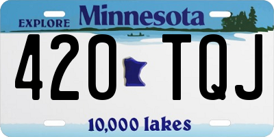 MN license plate 420TQJ