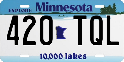 MN license plate 420TQL