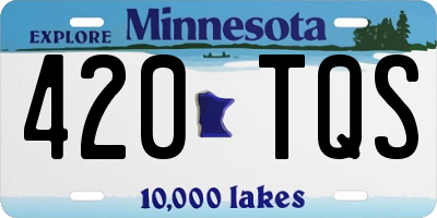 MN license plate 420TQS