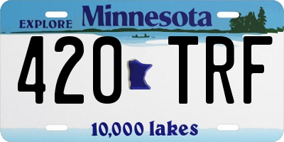 MN license plate 420TRF