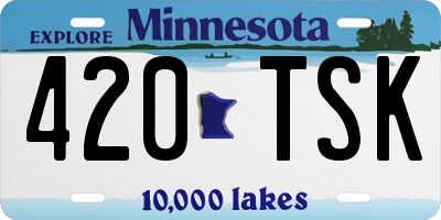 MN license plate 420TSK