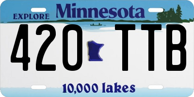 MN license plate 420TTB