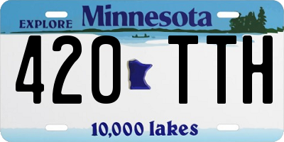 MN license plate 420TTH