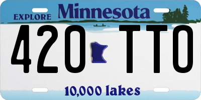 MN license plate 420TTO