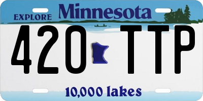 MN license plate 420TTP