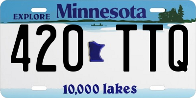 MN license plate 420TTQ