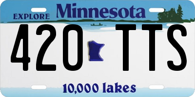 MN license plate 420TTS