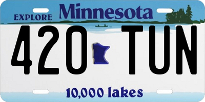 MN license plate 420TUN