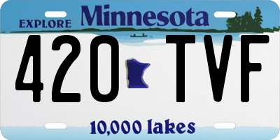 MN license plate 420TVF
