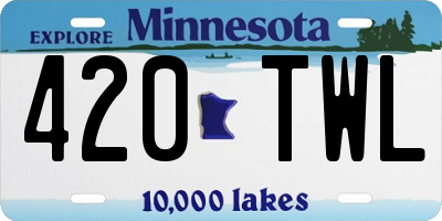 MN license plate 420TWL