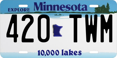 MN license plate 420TWM