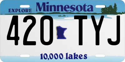 MN license plate 420TYJ
