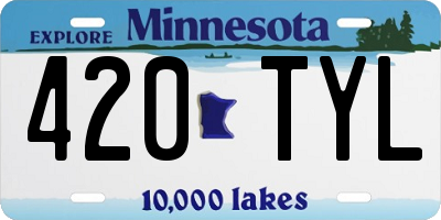 MN license plate 420TYL