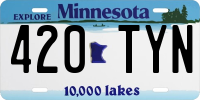 MN license plate 420TYN