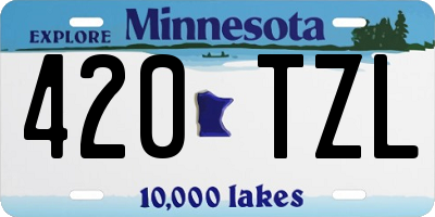 MN license plate 420TZL