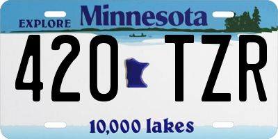 MN license plate 420TZR