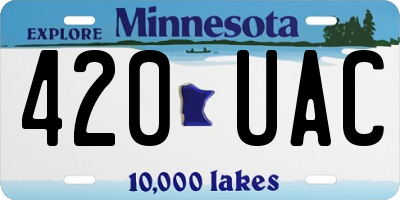 MN license plate 420UAC