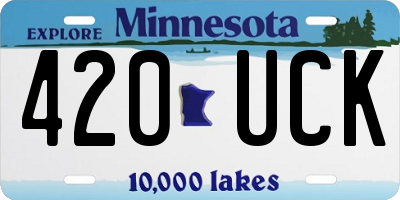 MN license plate 420UCK