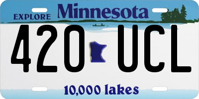 MN license plate 420UCL