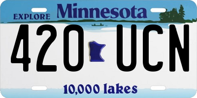 MN license plate 420UCN
