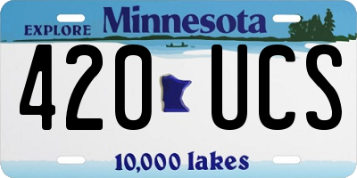 MN license plate 420UCS
