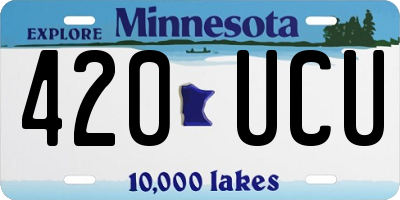 MN license plate 420UCU