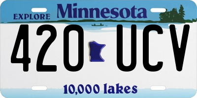 MN license plate 420UCV