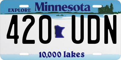 MN license plate 420UDN