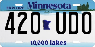 MN license plate 420UDO