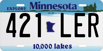 MN license plate 421LER