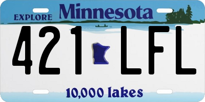 MN license plate 421LFL