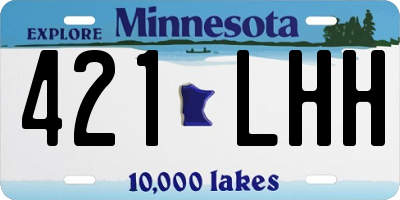 MN license plate 421LHH