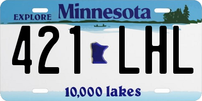 MN license plate 421LHL