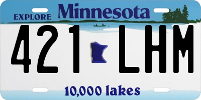 MN license plate 421LHM