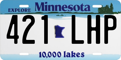 MN license plate 421LHP