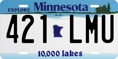 MN license plate 421LMU