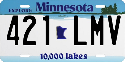 MN license plate 421LMV
